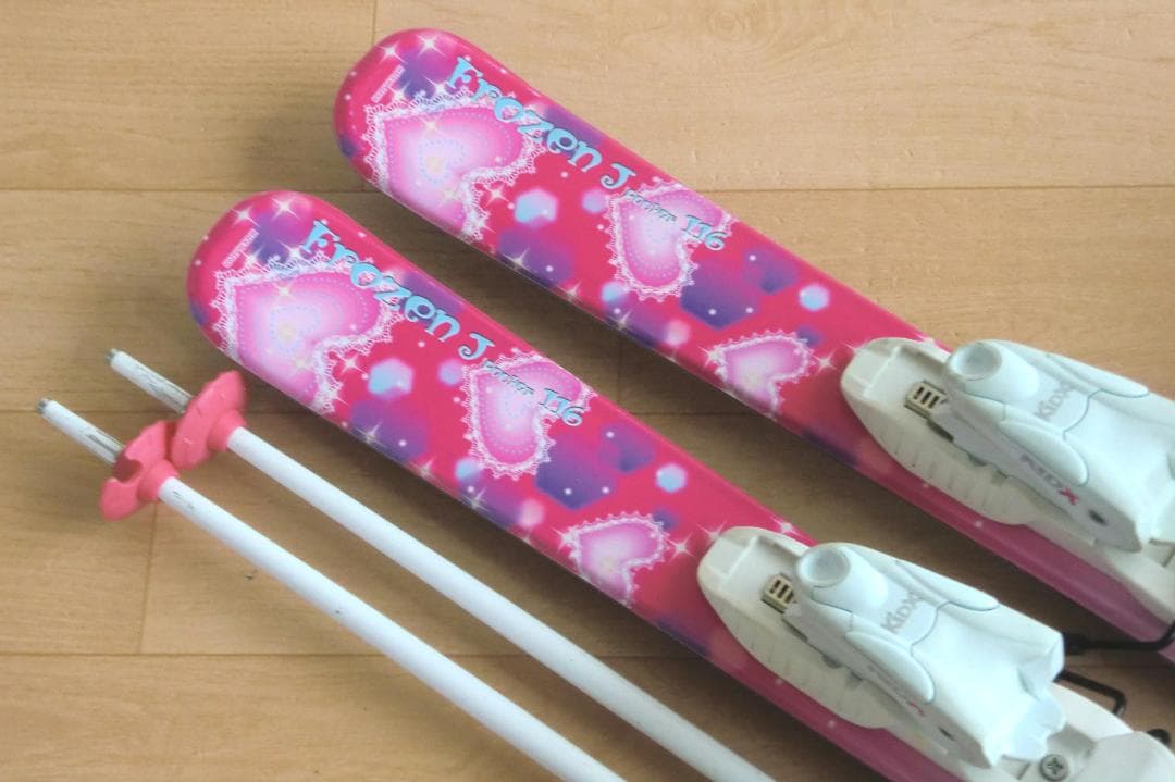 ■■送料無料■Hart■子供用スキーフルセット■板116靴22■WAX済■■