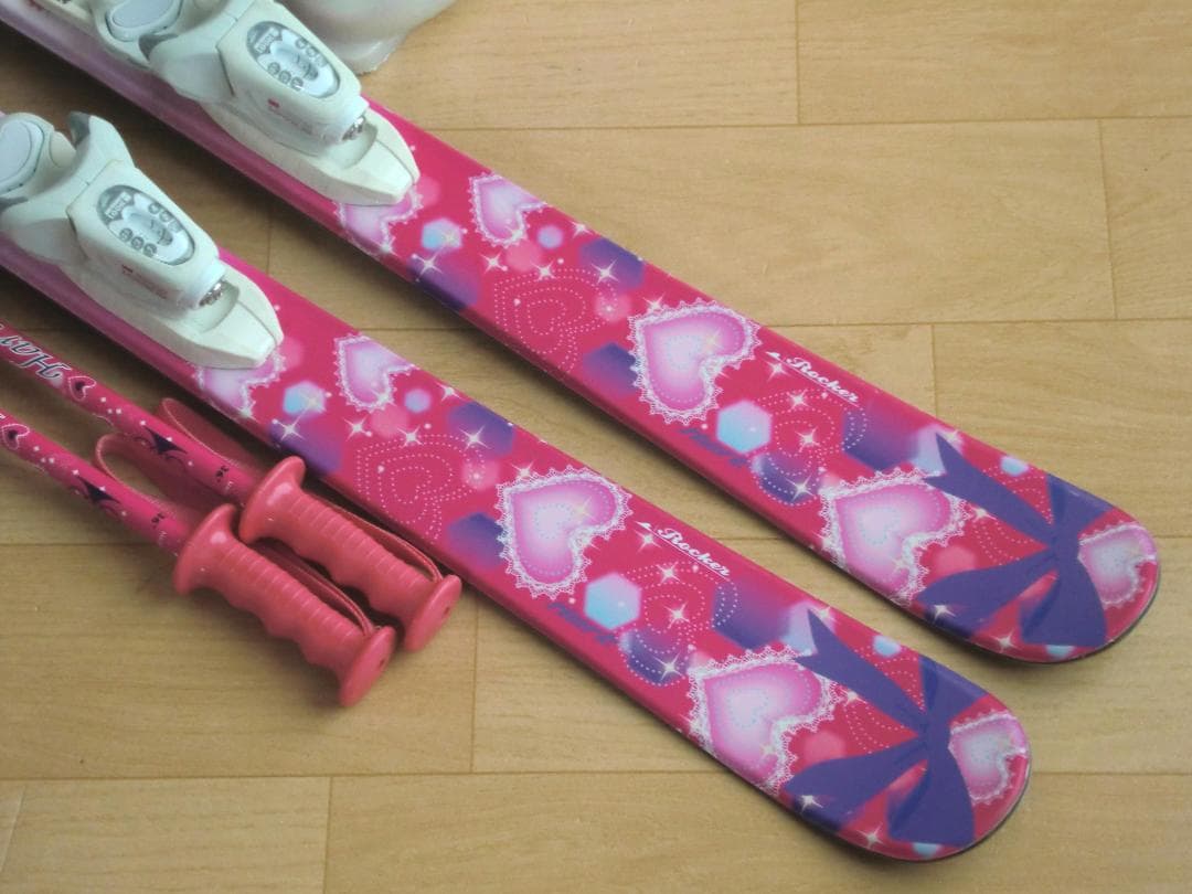 ■■送料無料■Hart■子供用スキーフルセット■板116靴22■WAX済■■