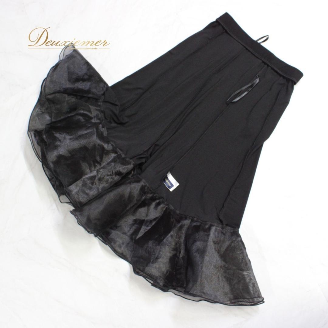 【美品 社交ダンス衣装】スカート レッスンウェア パーティー leirena 黒