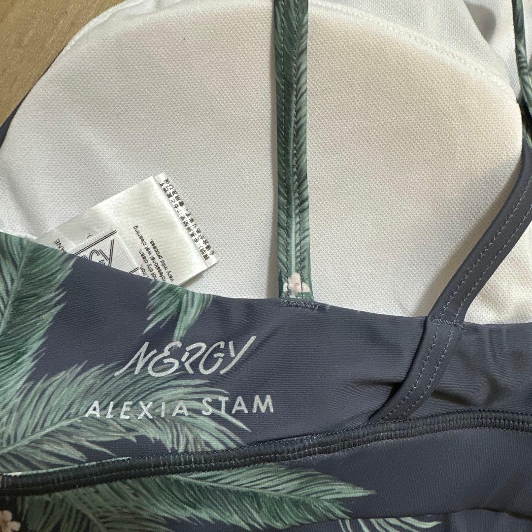 ALEXIA STAM×NERGY ヨガウェアセット 植物柄 ネイビー