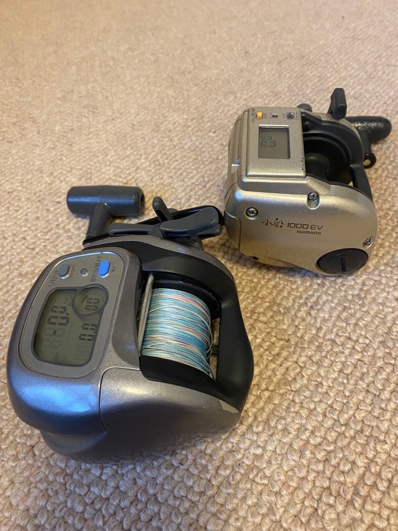 ダイワタナセンサーS400DX シマノ小舟1000EV カウンター付き両軸リール