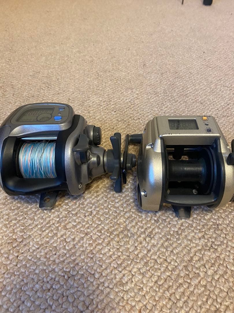 ダイワタナセンサーS400DX シマノ小舟1000EV カウンター付き両軸リール