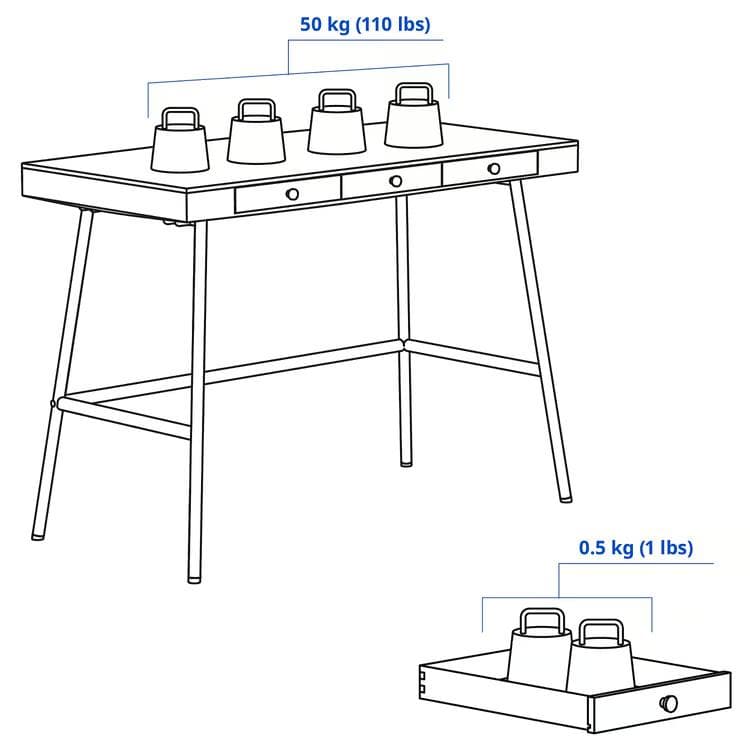 【まー 】IKEA LILLÅSEN リルオーセン デスク