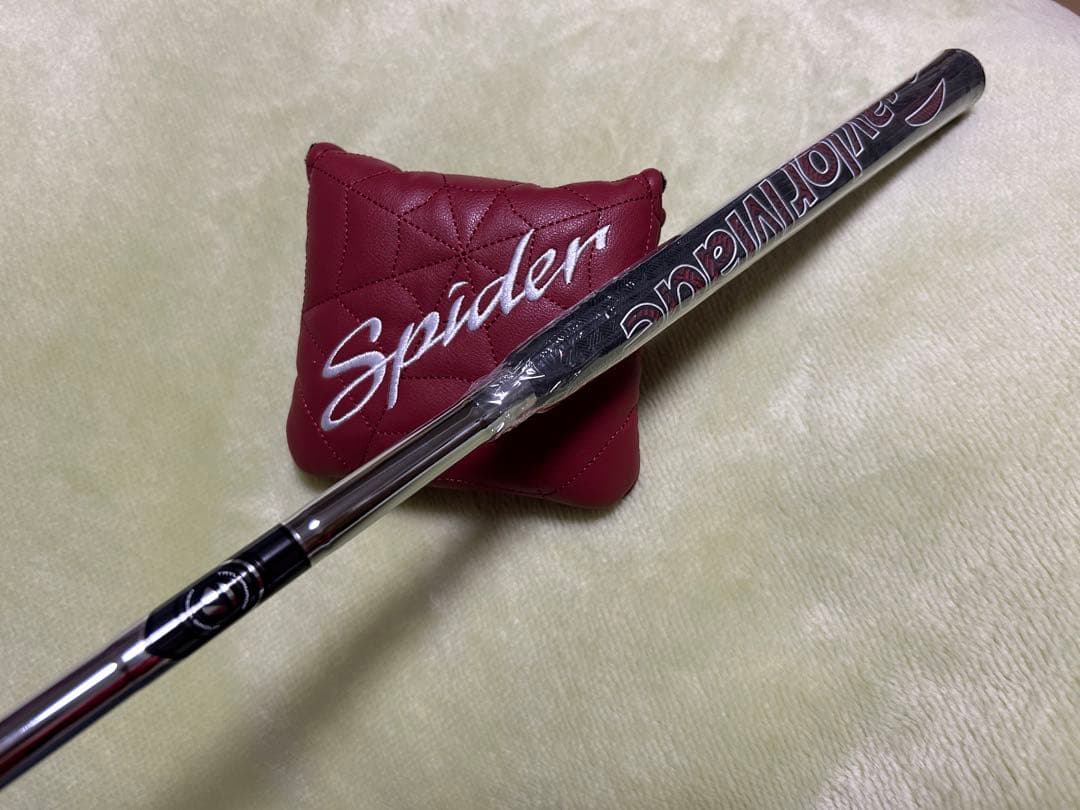 新品 スパイダーRed パター スモールスラント 33インチ カバー付き
