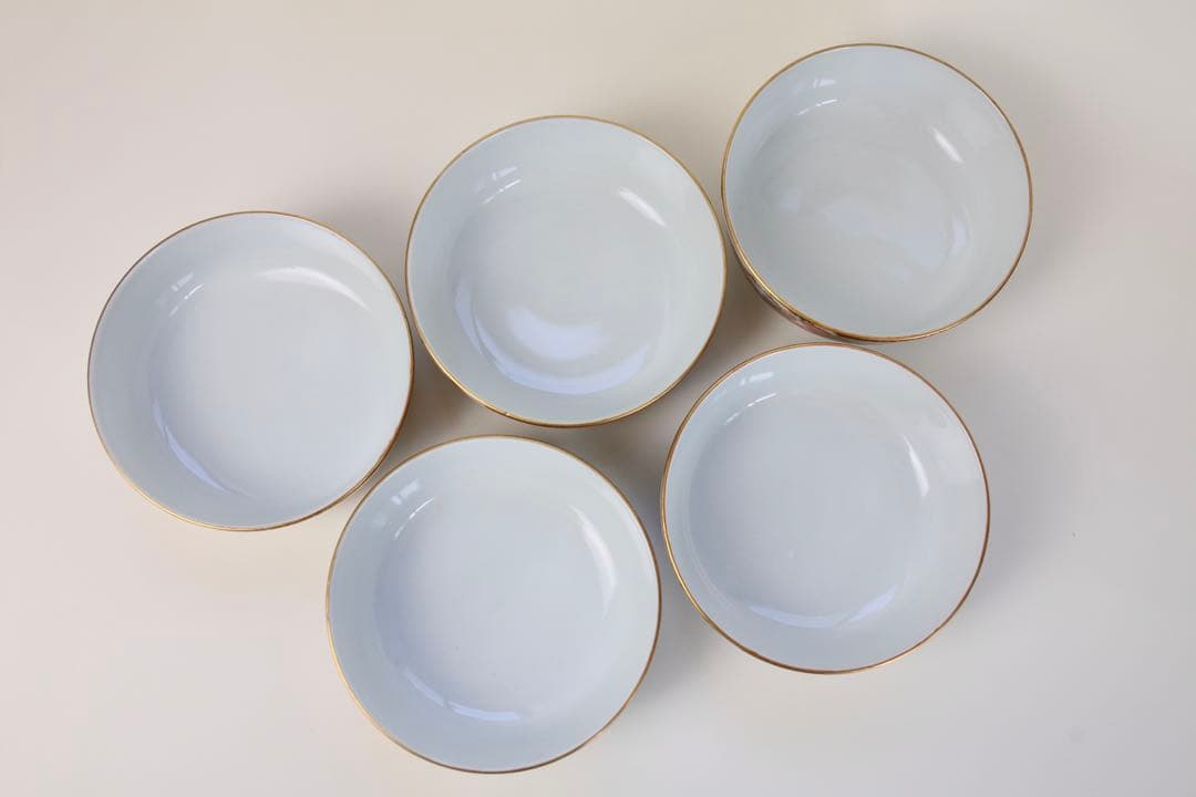 九谷焼 栄喜堂 赤絵 金彩 色絵 茶道具 九谷 陶磁器 和食器 茶碗6-6