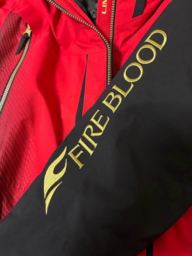 SHIMANO FIRE BLOODレインスーツ ダウン有