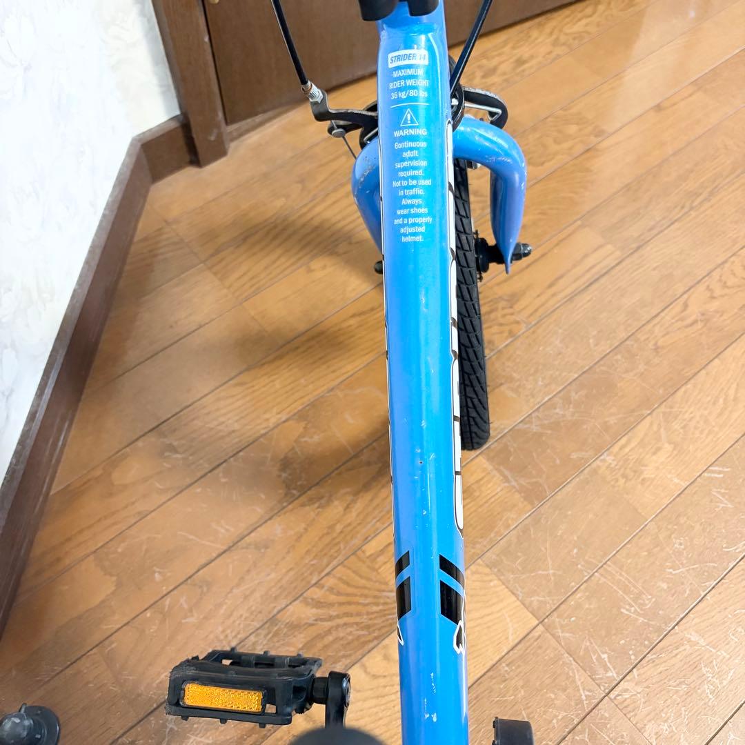 STRIDER 14x ストライダー キッズバイク ブルー スタンド付