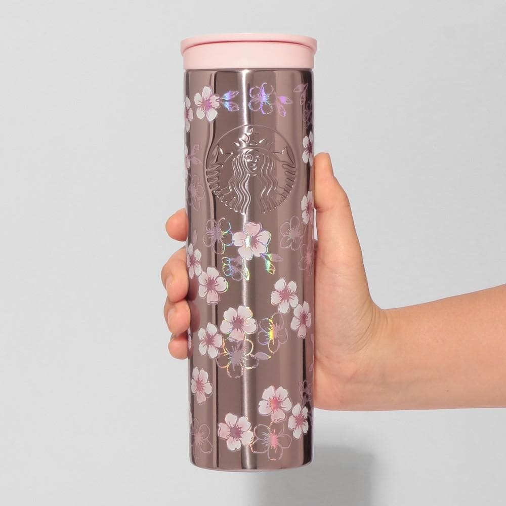 スタバ SAKURA2026ステンレスボトルメタリックライトピンク473ml