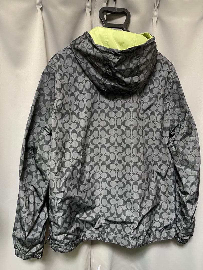 コーチ Coach CF797 リバーシブル フルジップウィンドブレーカー 黄緑