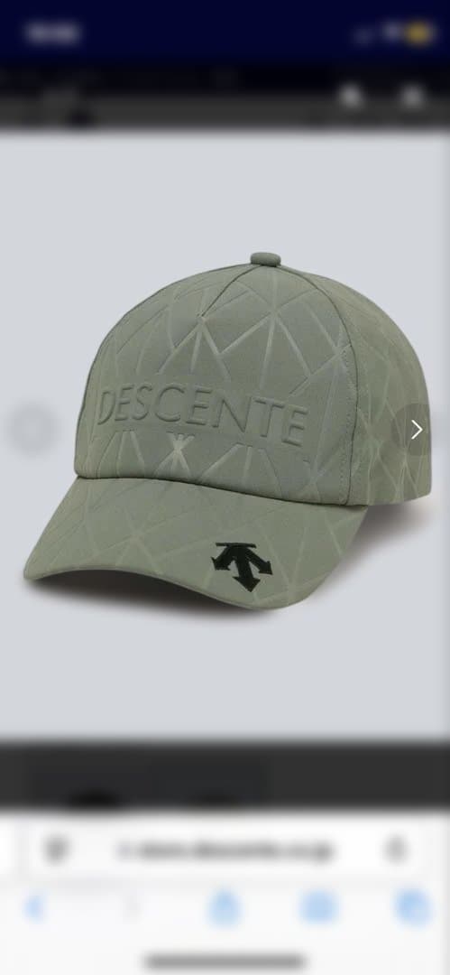 DESCENTE キャップ　サンスクリーン素材