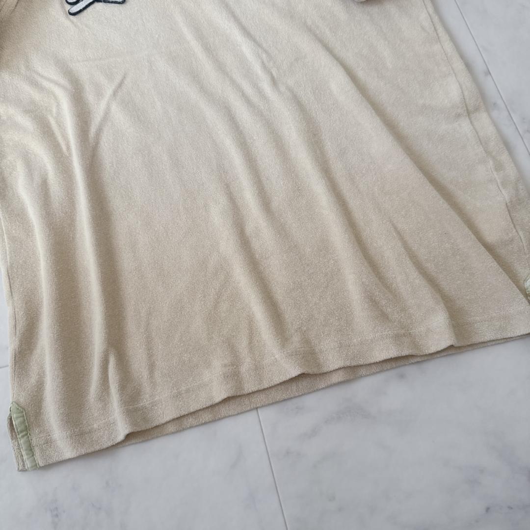 MARK&LONA スカルワッペン×ALOHA刺繍 ポロシャツ パイル地M