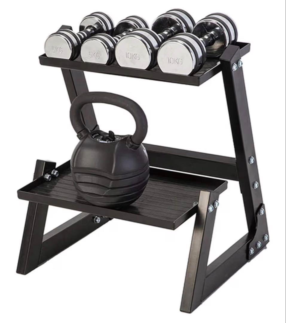 耐荷重100kg ファイティングロード ダンベルスタンド　防音・キズ防止仕様