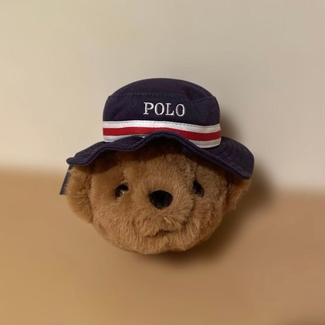 未使用品　POLO GOLF 帽子付きクマ型ポーチ　ゴルフボールポーチ