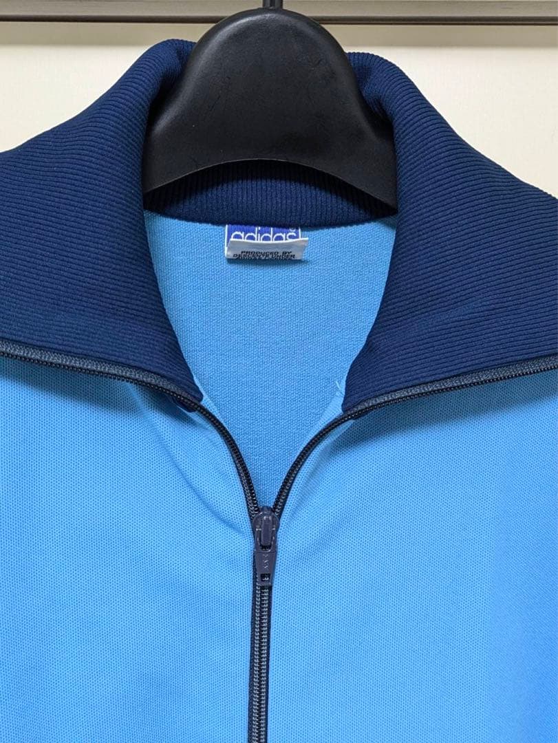 70s adidasトラックジャケット 西ドイツ デサント 左下ロゴ サイズ2
