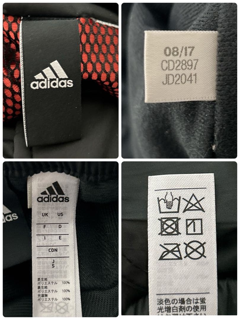 【2557】adidas ウィンドブレーカー　セットアップ　ブラック