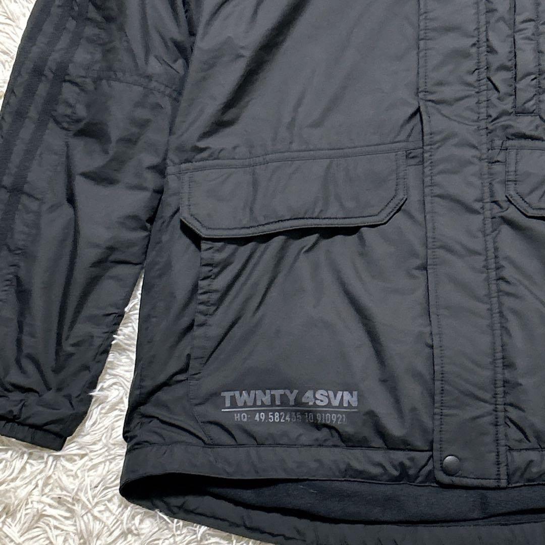【2557】adidas ウィンドブレーカー　セットアップ　ブラック