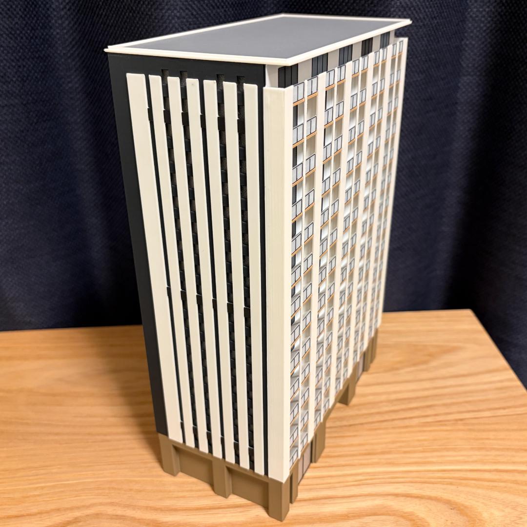 Nゲージ 都市型マンションF（完成品）模型 ストラクチャー