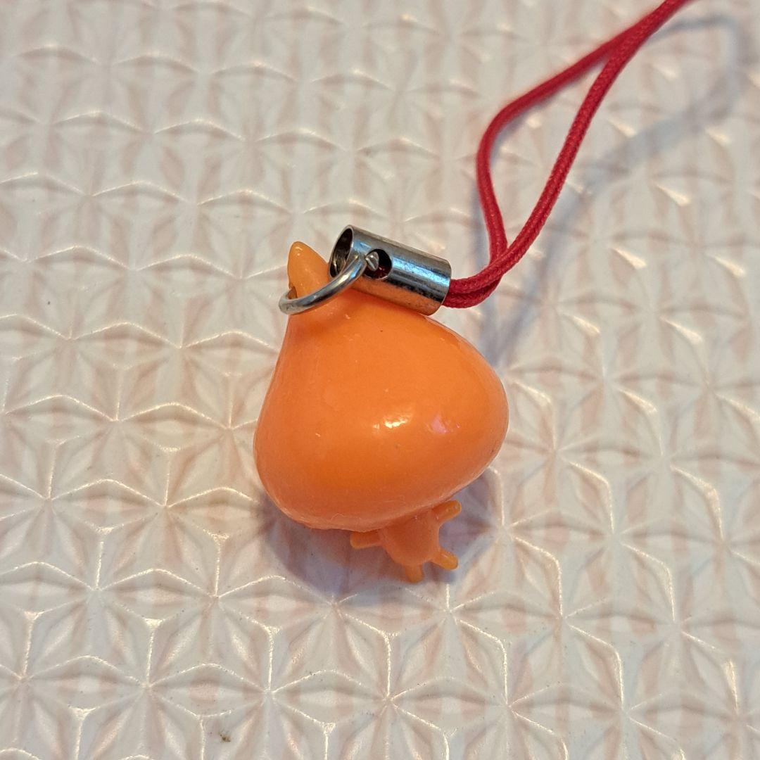 伊藤園　つーぶー　オレンジ色キャラクター型ストラップ　おまけ　レア　平成レトロ