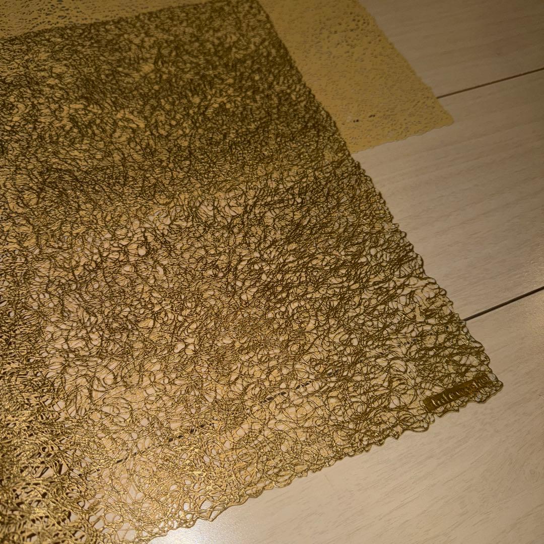 ランチョンマット チルウィッチメタリックレース レクタングル 33×46cm