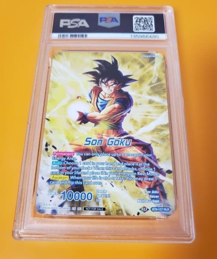 本日限定psa10孫悟空3ドラゴンボール超ゴールデンカードBT9-127