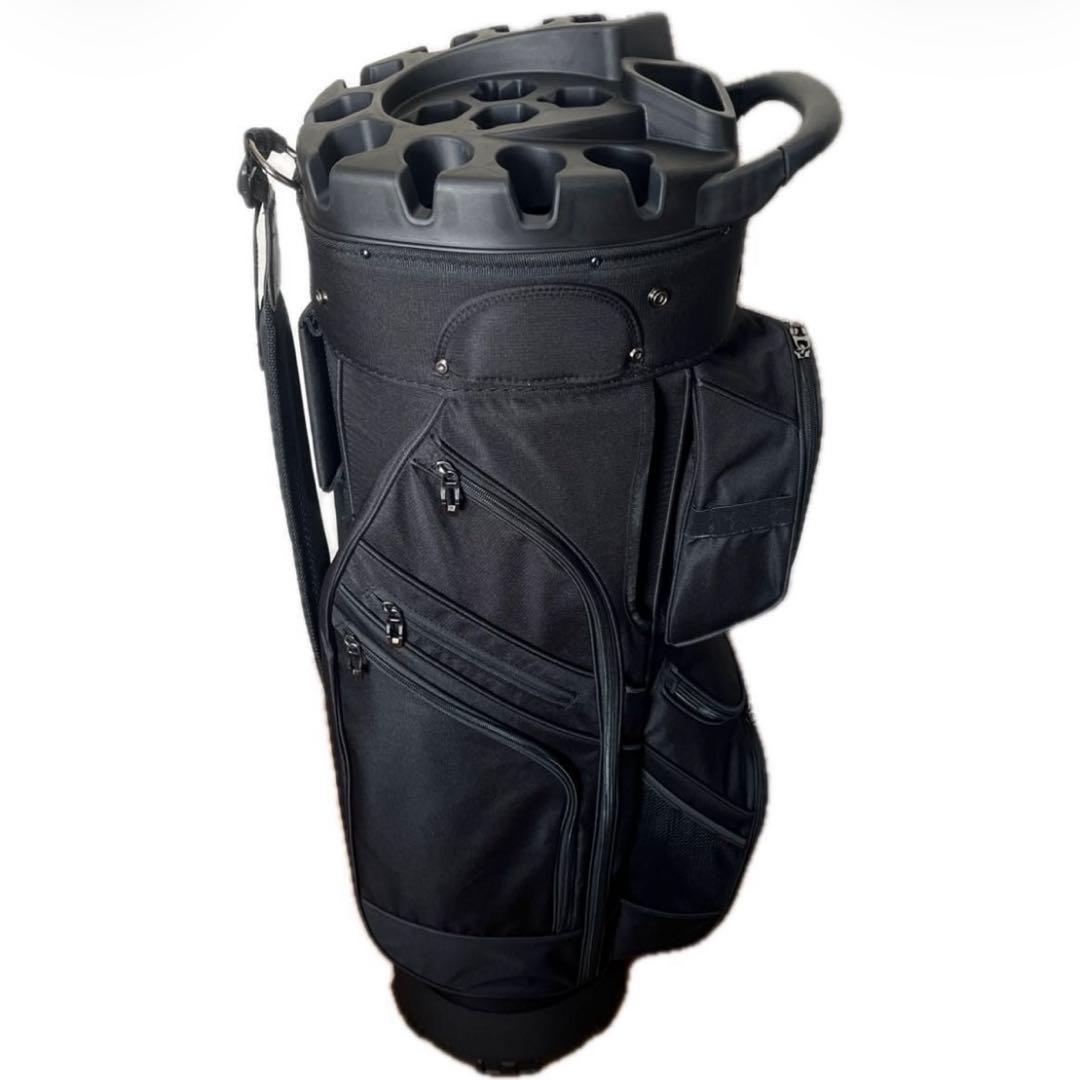 LIVSINGOLF 14分割 キャディバッグ エルゴデザイン ブラック