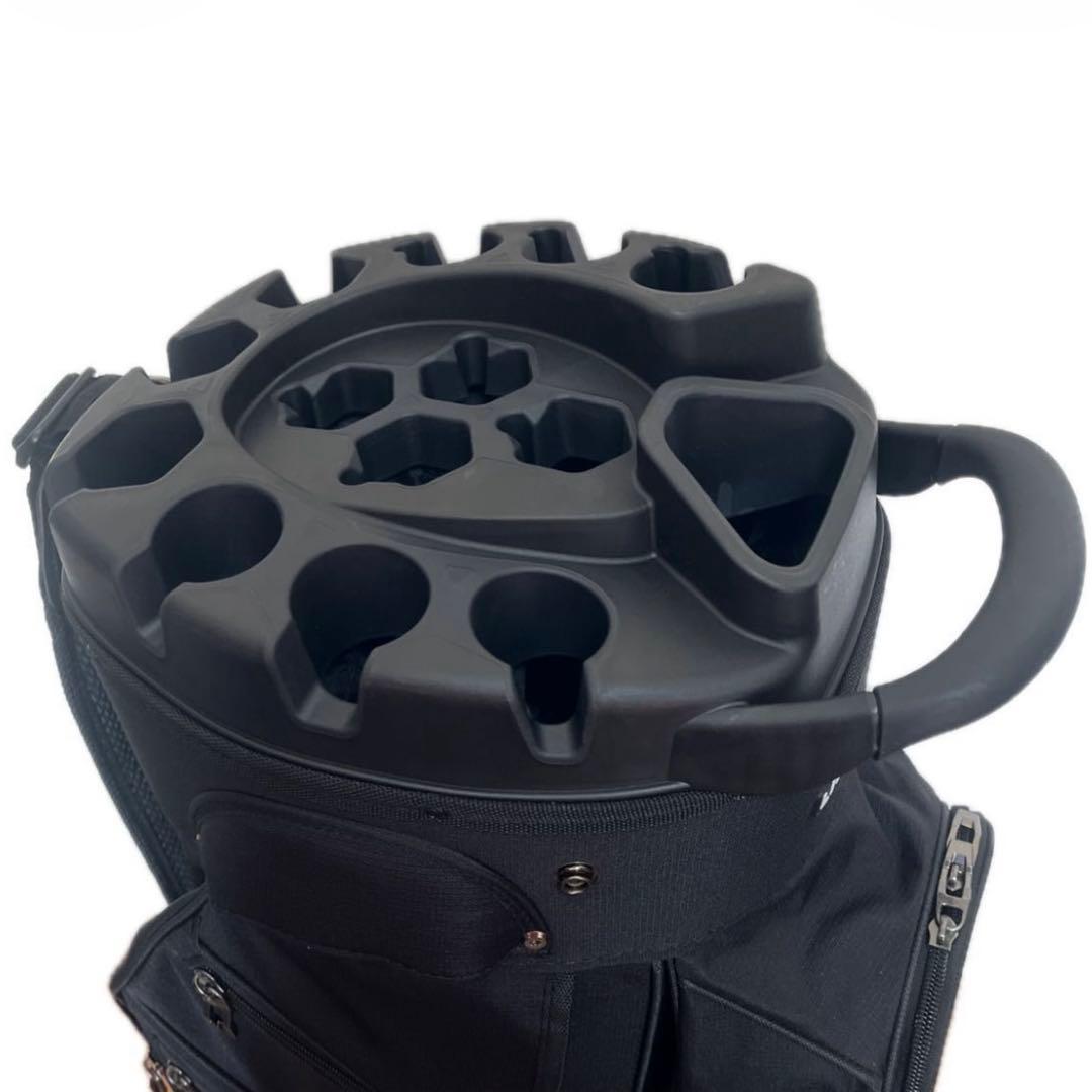 LIVSINGOLF 14分割 キャディバッグ エルゴデザイン ブラック