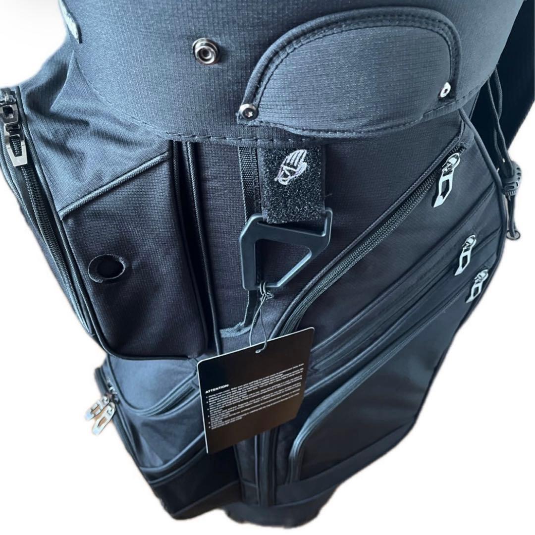 LIVSINGOLF 14分割 キャディバッグ エルゴデザイン ブラック
