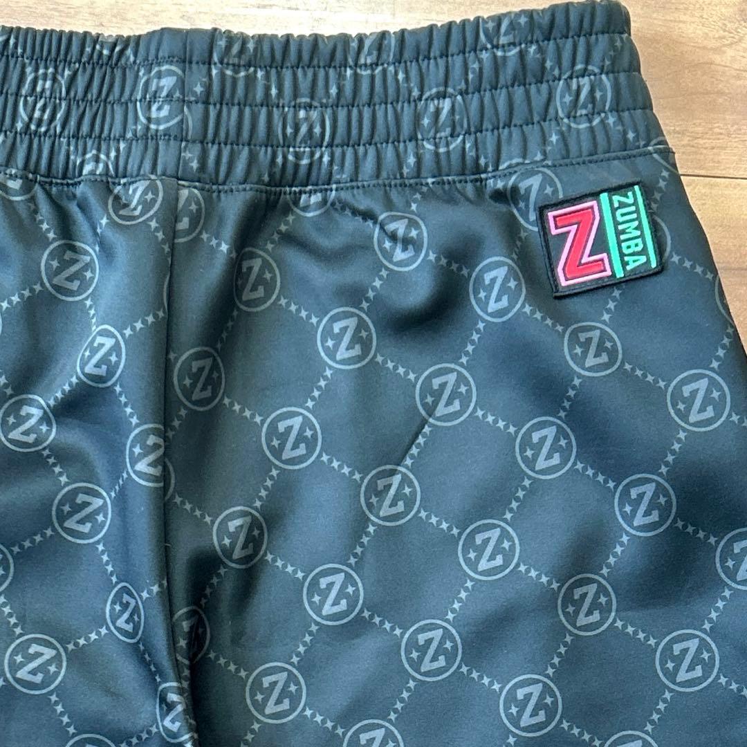 極美品　ZUMBA ズンバトラックパンツ　M ジャージ黒　モノグラム　ダンス