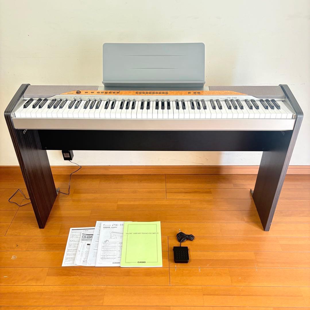 【美品•スタンド付属】CASIO カシオ 電子ピアノ Privia PX-110