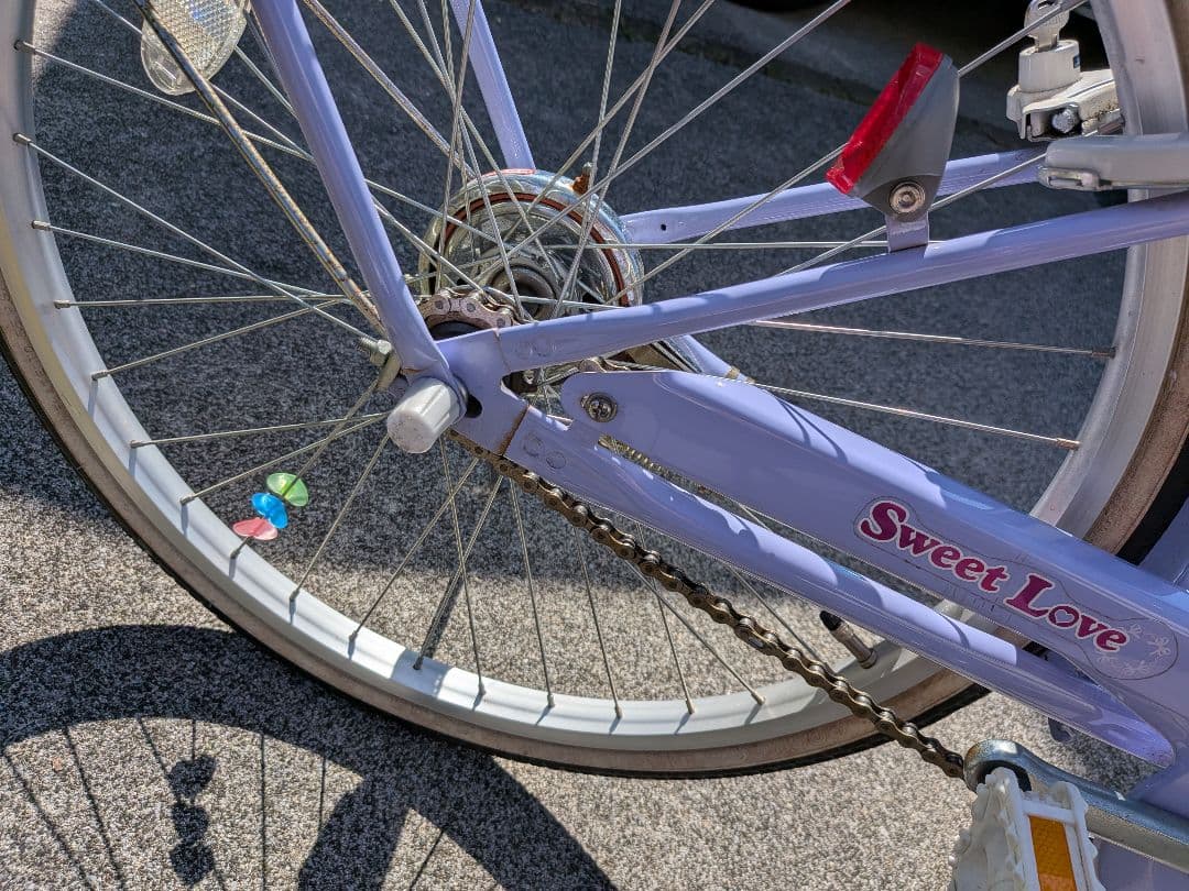 『シードリーム』 子供用自転車２２インチ パープル　【名古屋市中村区受渡】