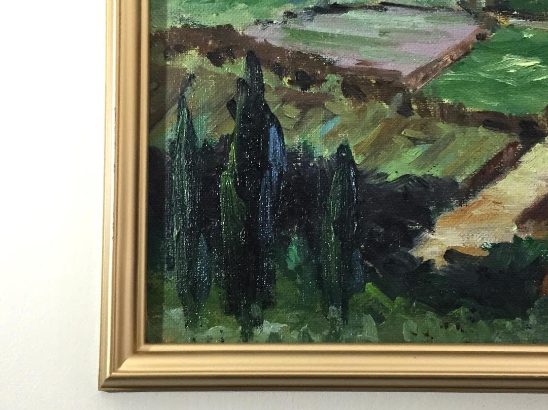 傑作 酒井良太郎 F4号 『外房風景』油彩 油絵 絵画 千葉県 房総半島 風景画