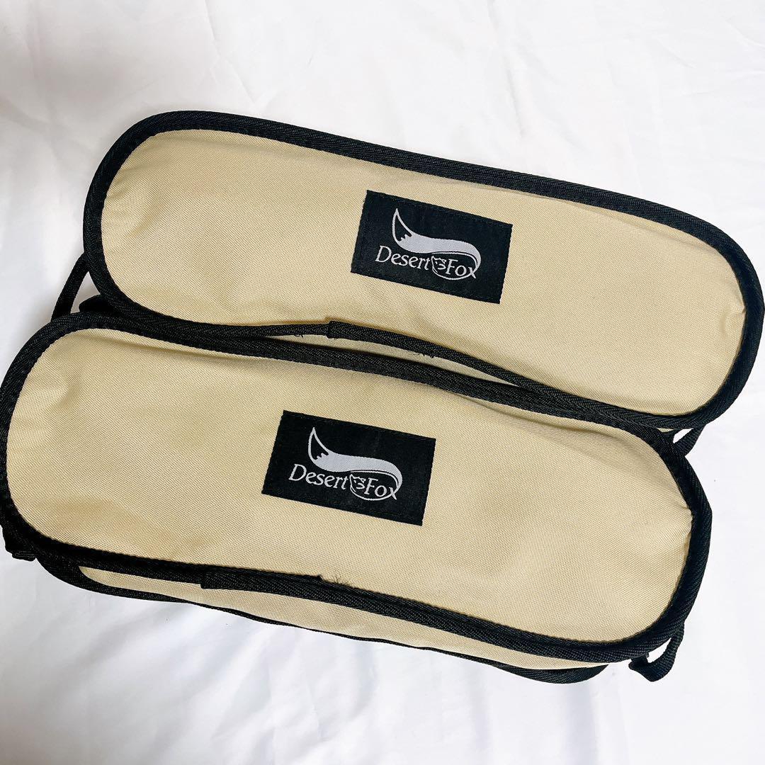 DesertFox アウトドアチェア 2脚セット 折りたたみ 軽量 ベージュ