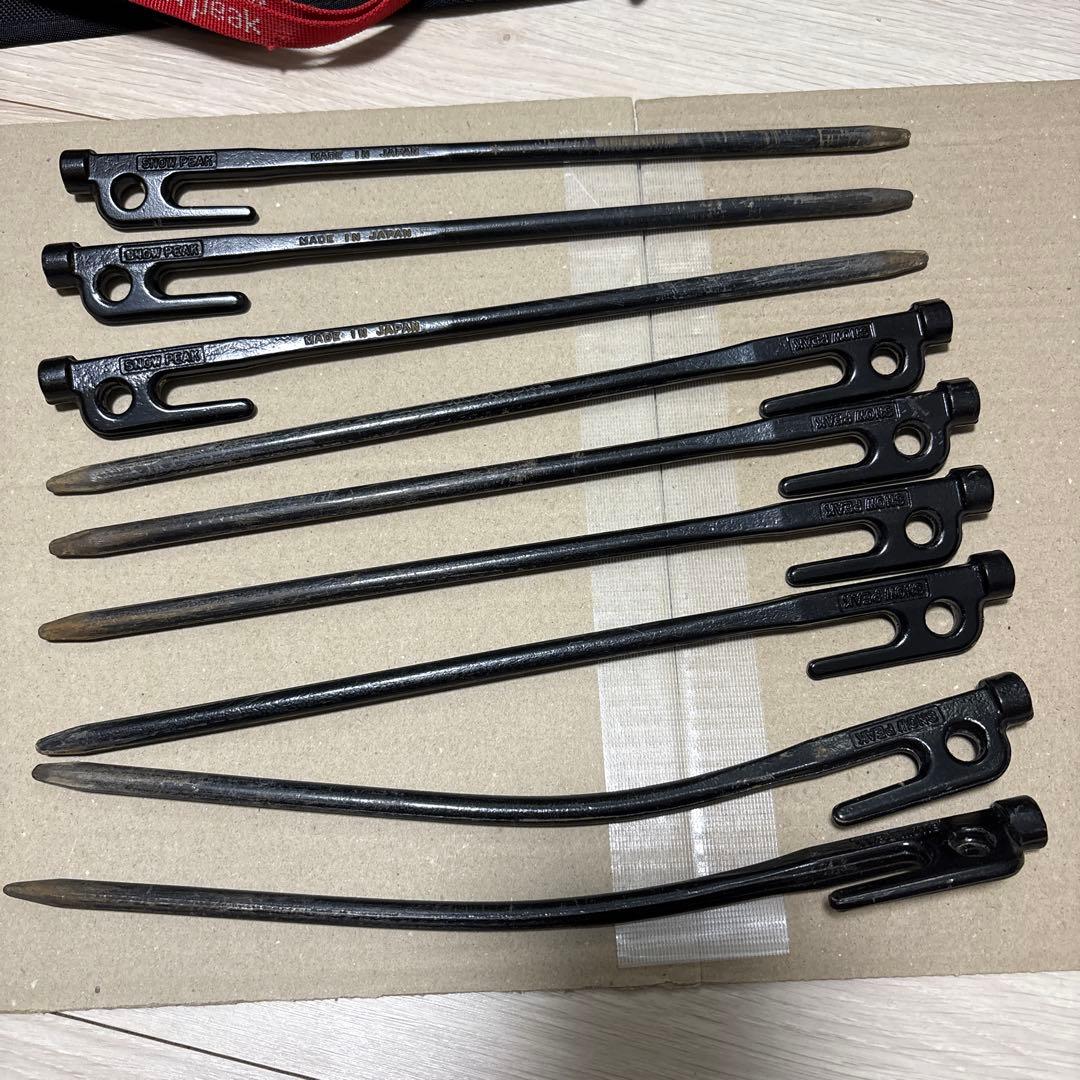 スノーピーク テント用ペグ19本とハンマーセット