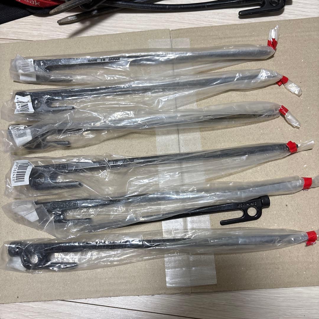 スノーピーク テント用ペグ19本とハンマーセット
