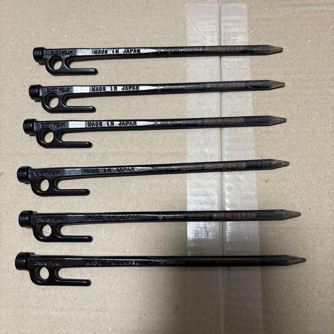 スノーピーク テント用ペグ19本とハンマーセット