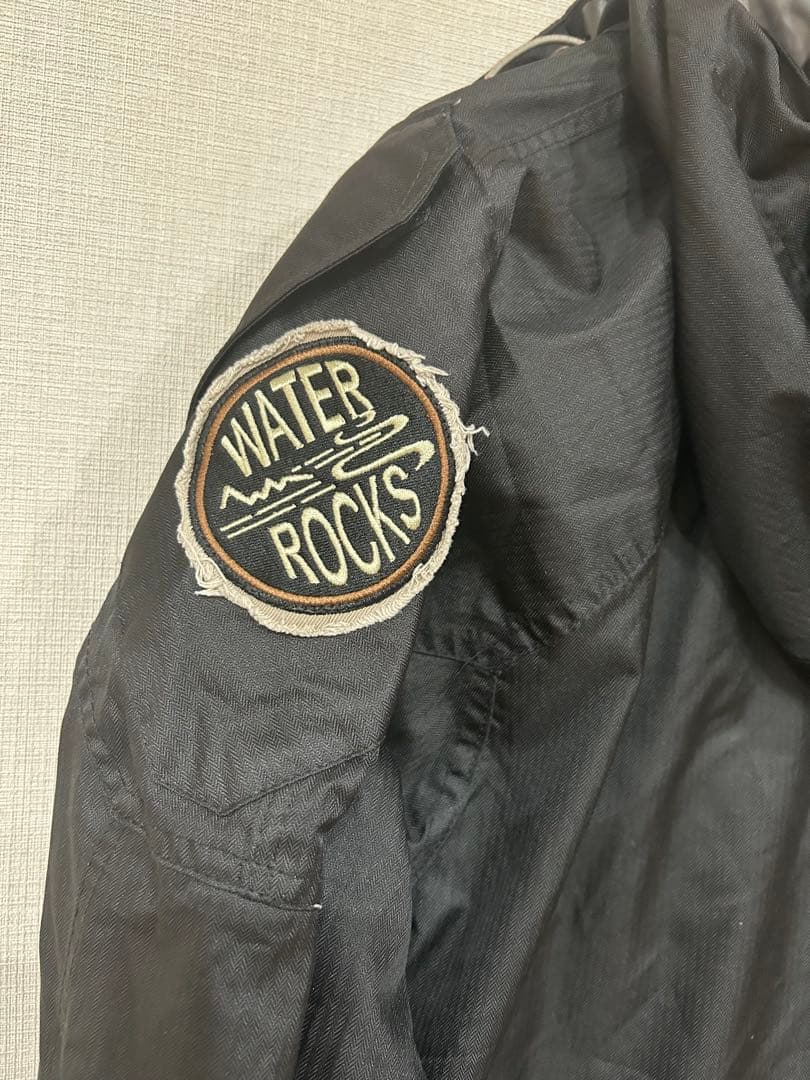 WATER ROCKS 釣り フィッシングジャケット 黒 多機能ポケット