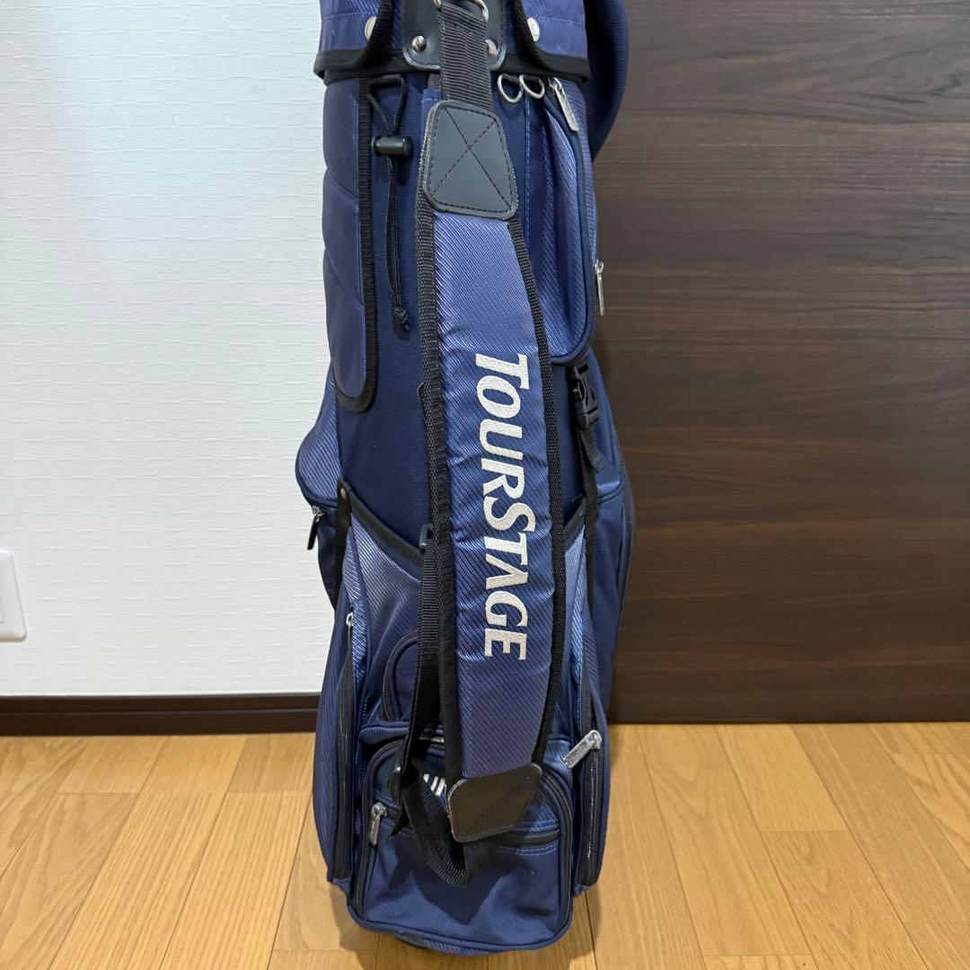 BRIDGESTONE TOURSTAGE キャディバッグ ゴルフバッグ 紺/黒