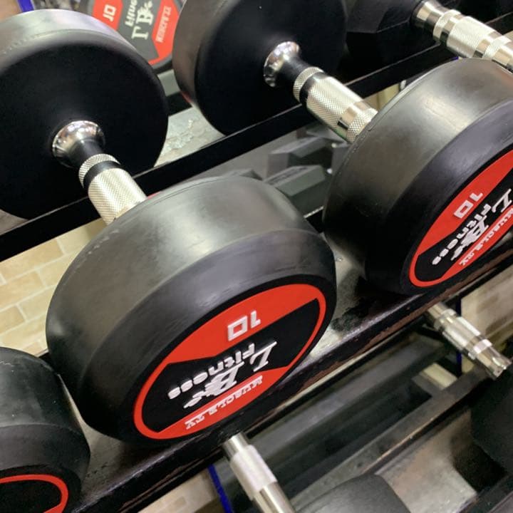 ラバーラウンドダンベル 17.5kg 2個