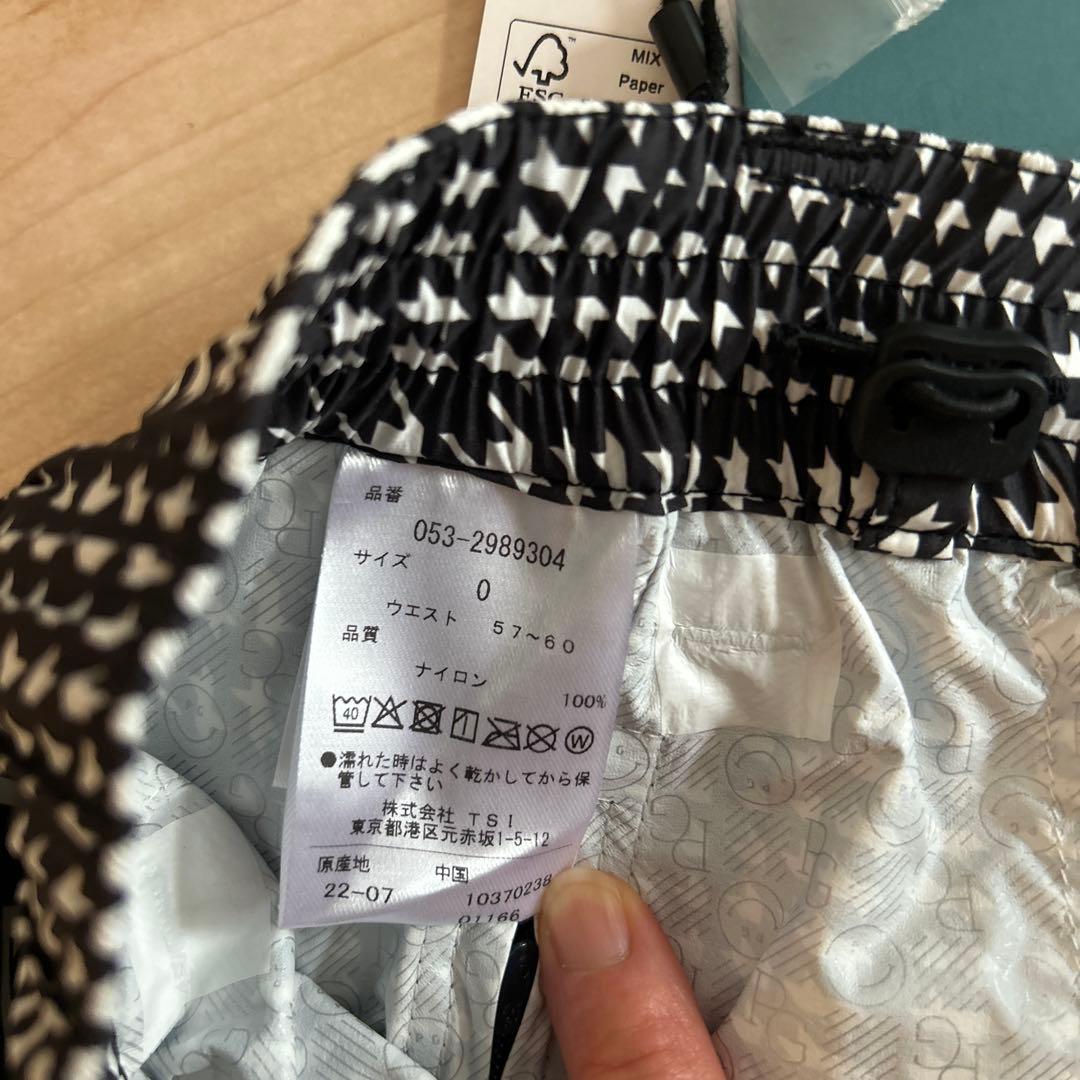 新品 PEARLY GATES AQUAX 撥水 防水　防風　レインパンツ 0