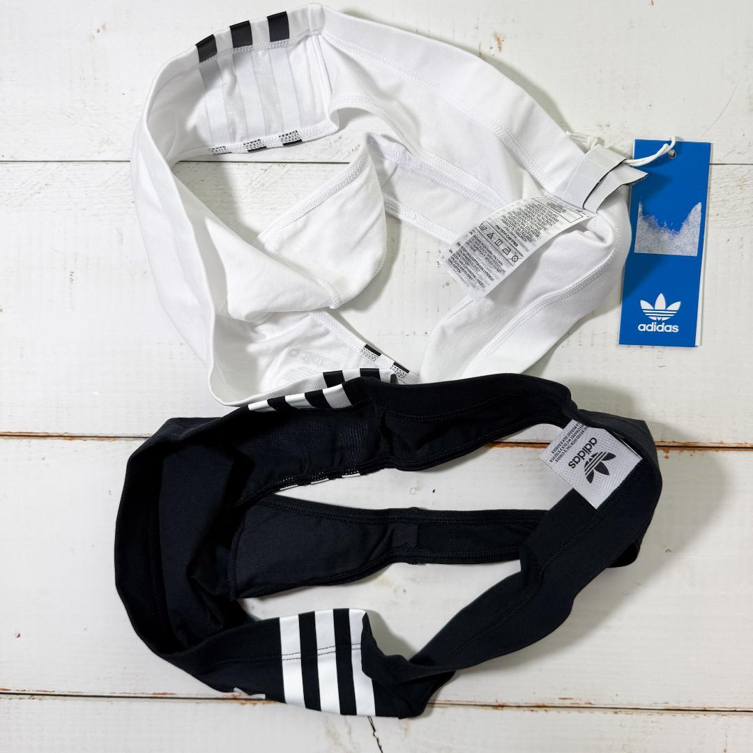 adidas アディダス インナー Tバック White/Black 海外M