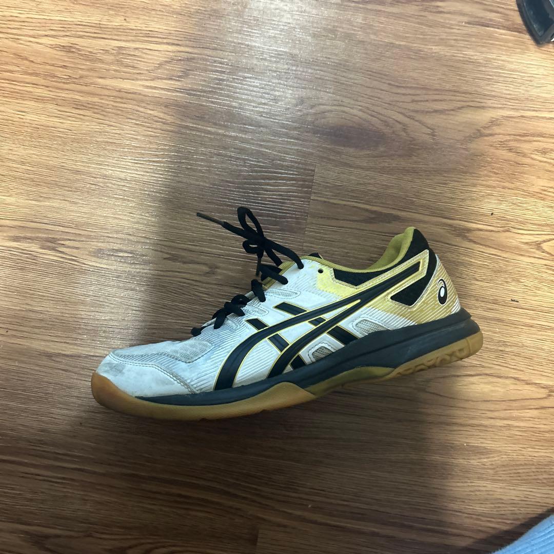 ASICS バレーボールシューズ ホワイト/ブラック/イエロー　26.5