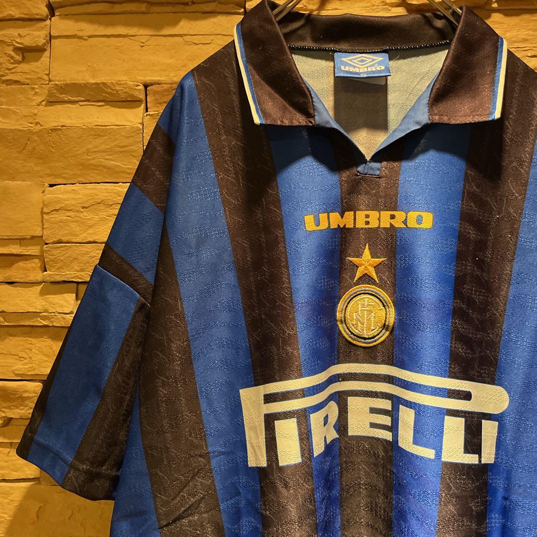 【正規品】UMBRO×インテル 97-98ユニフォーム/#4サネッティ/XL