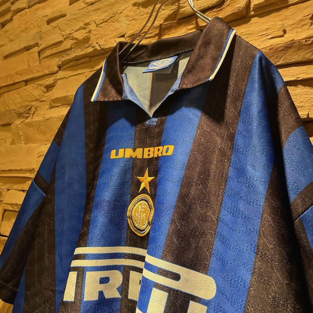 【正規品】UMBRO×インテル 97-98ユニフォーム/#4サネッティ/XL