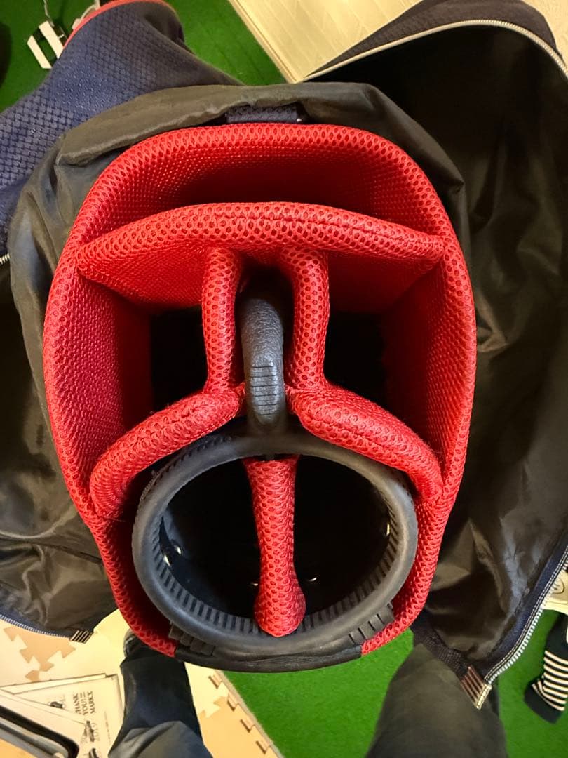(美品)23GOLF ネイビー ゴルフキャディバッグ　ヘッドカバー付き