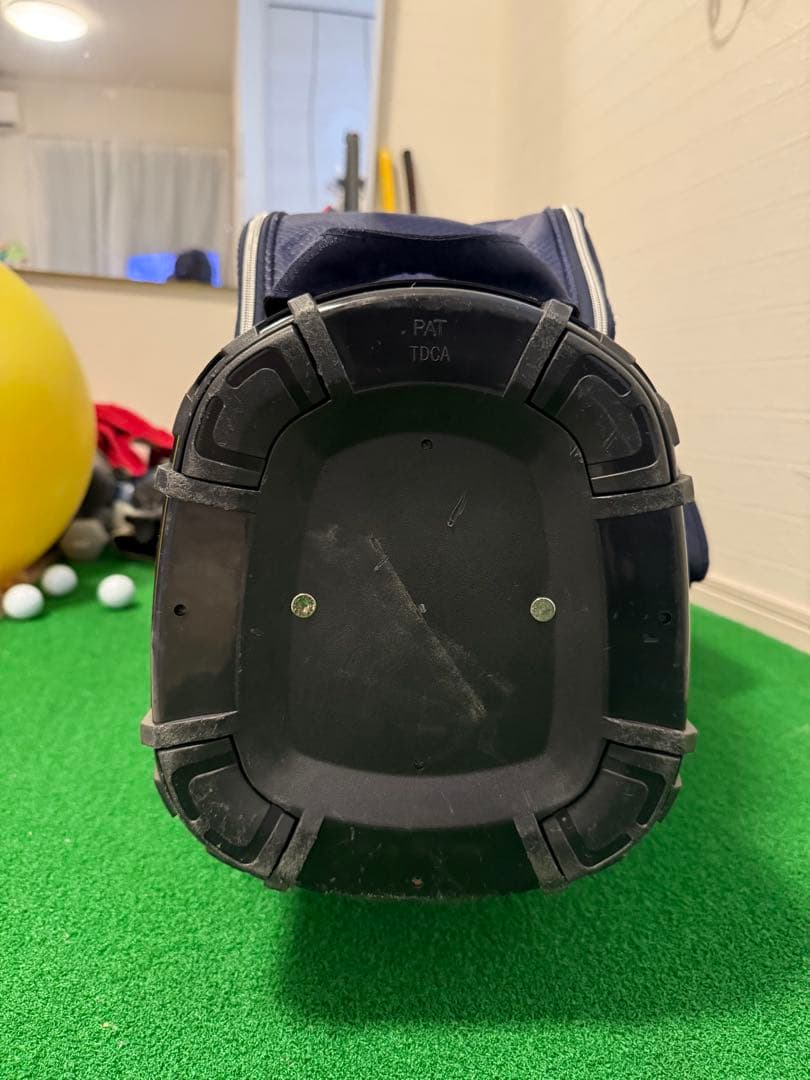 (美品)23GOLF ネイビー ゴルフキャディバッグ　ヘッドカバー付き