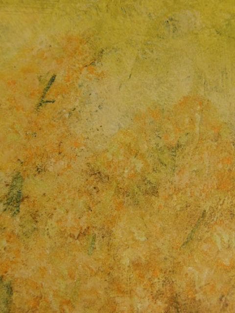 麻田博子、【菜の花】、希少な限定額装用画集画、新品高級額 額装付