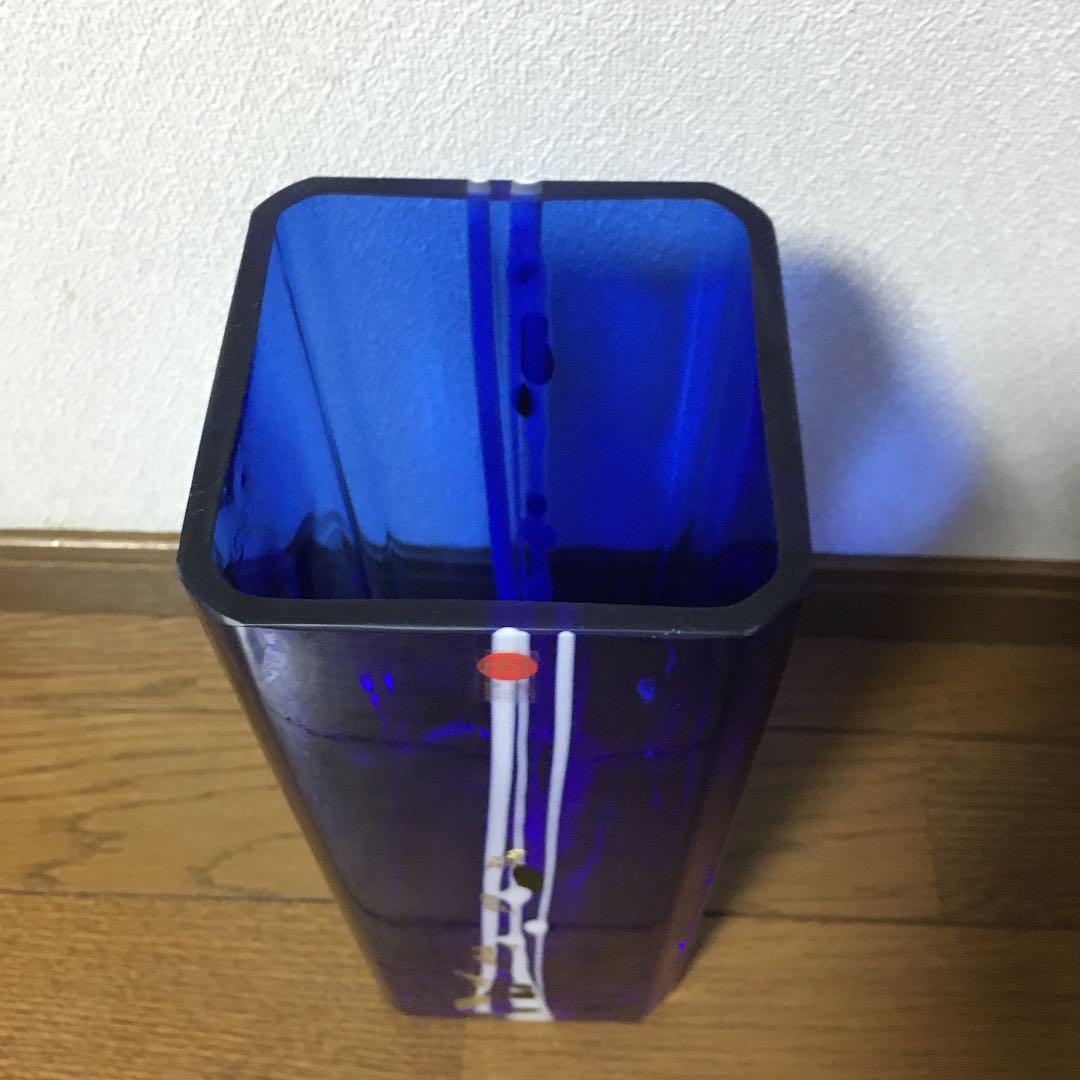 津軽びいとろ花器角青