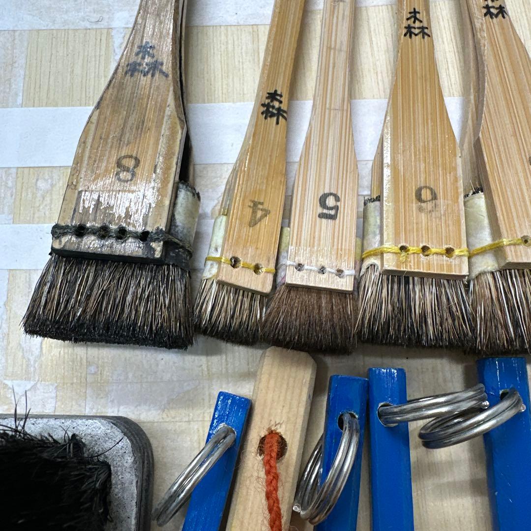 水彩木版画用ブラシ19点セット