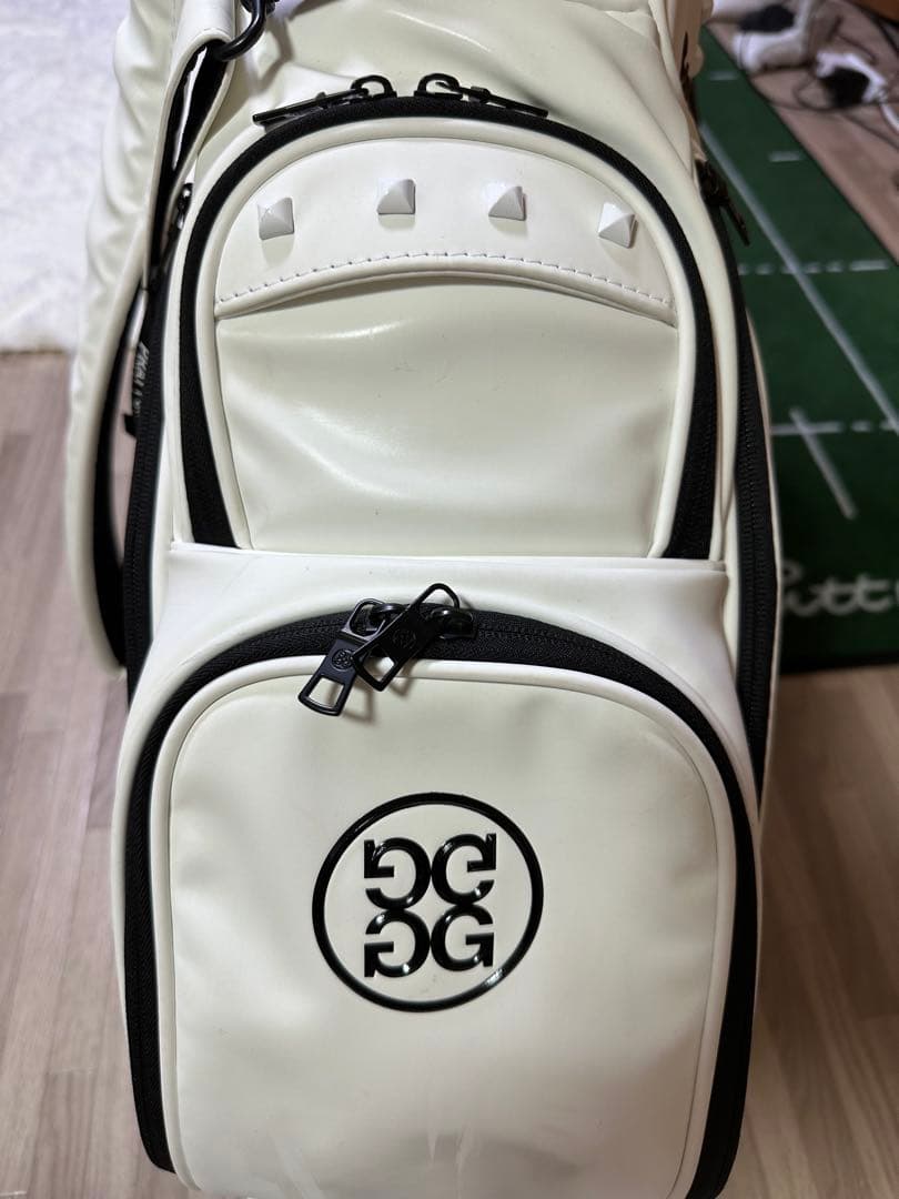 G/FORE ホワイト キャディバッグ スタッズデザイン