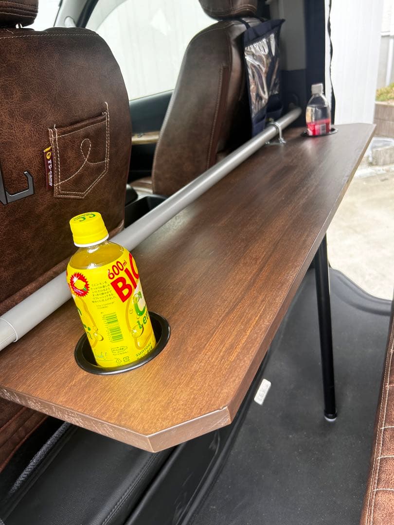 【味のあるハンドメイド】ハイエース用　セカンドテーブルロングタイプ1200mm